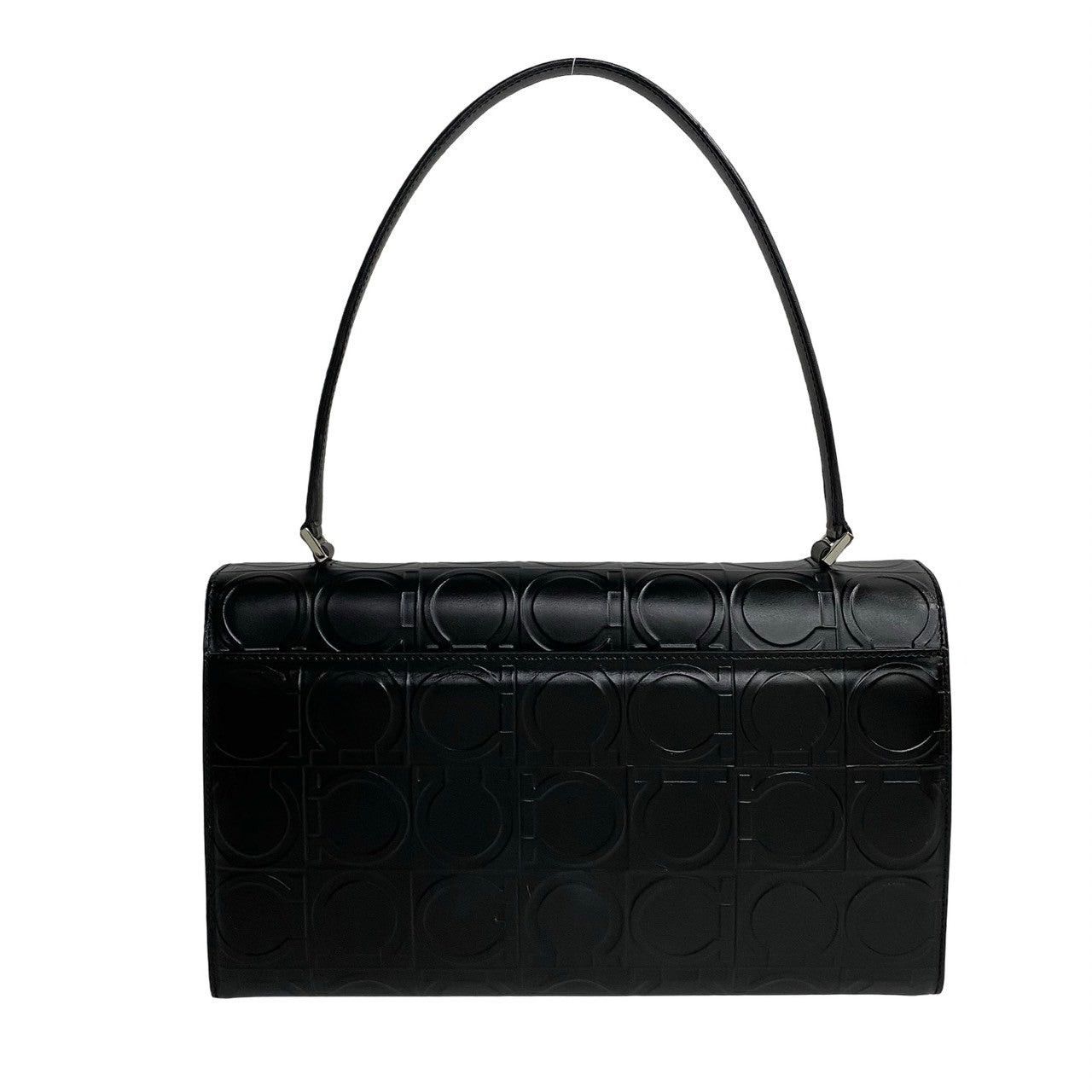 Salvatore Ferragamo Salvatore Ferragamo Shoulder Bag Black Leather Size ONE SIZE - 4 Thumbnail