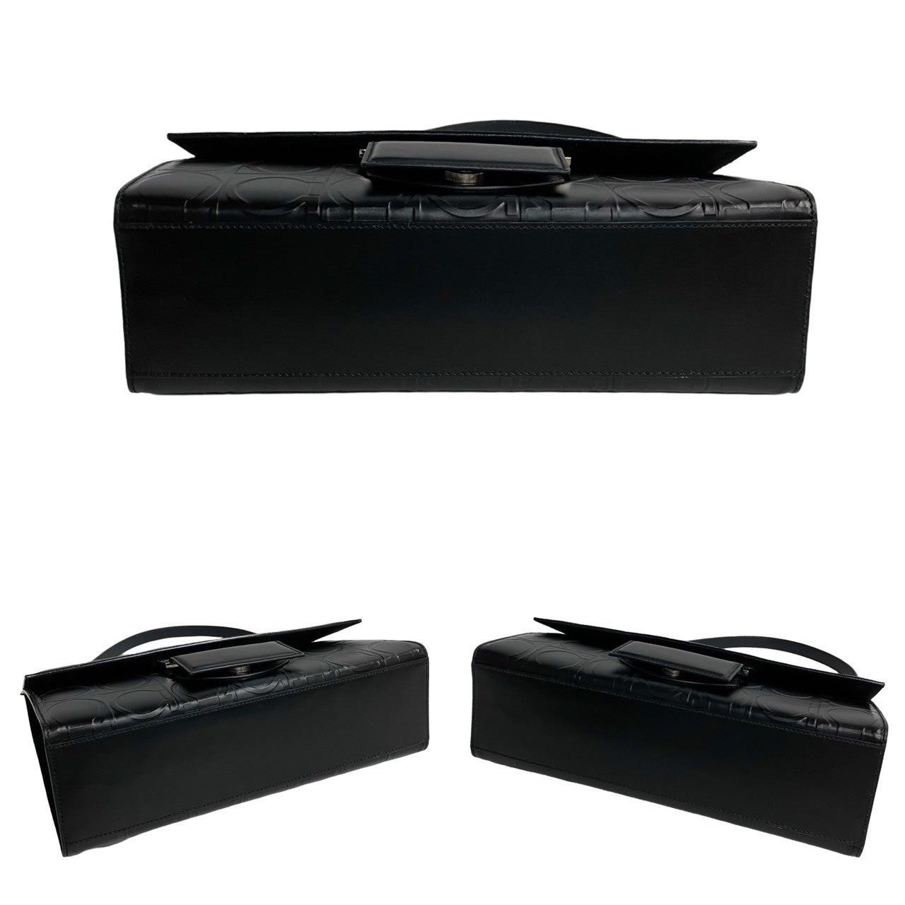 Salvatore Ferragamo Salvatore Ferragamo Shoulder Bag Black Leather Size ONE SIZE - 6 Thumbnail