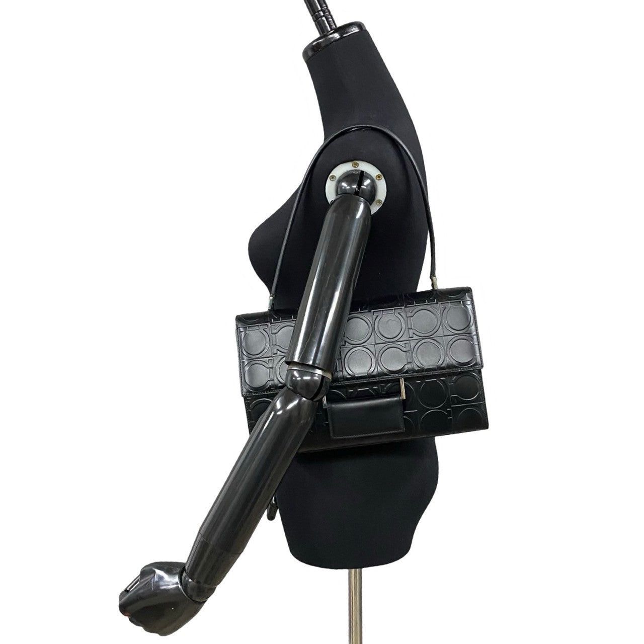 Salvatore Ferragamo Salvatore Ferragamo Shoulder Bag Black Leather Size ONE SIZE - 2 Thumbnail
