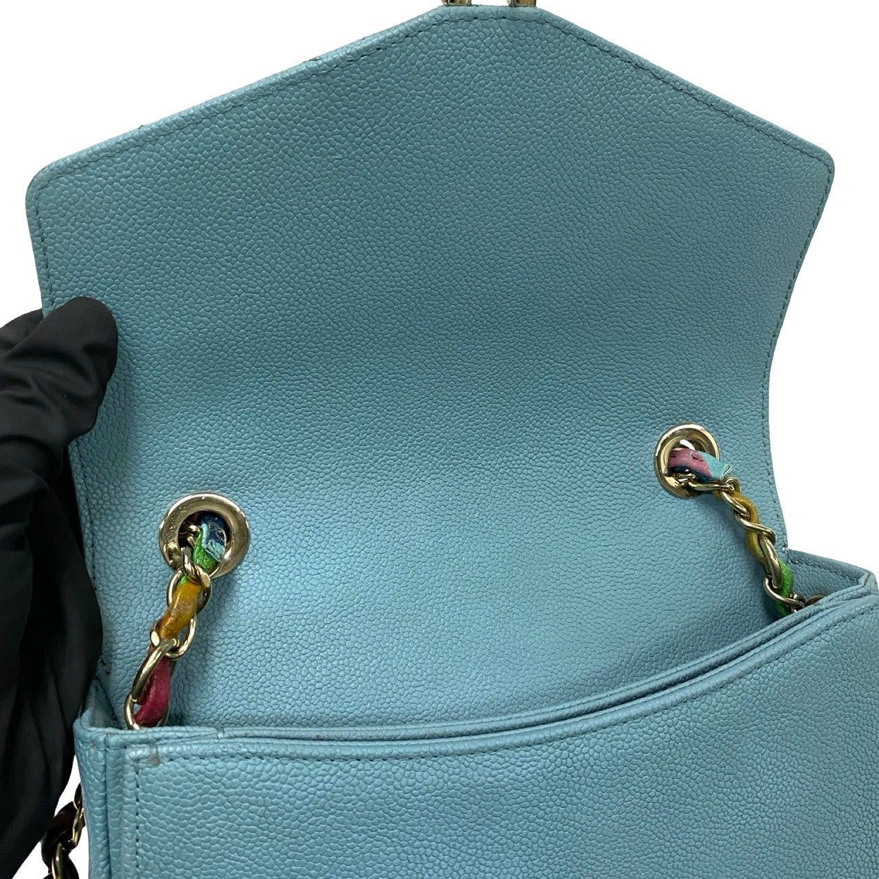 Chanel Chanel Shoulder Bag Blue Caviar Size ONE SIZE - 8 Thumbnail