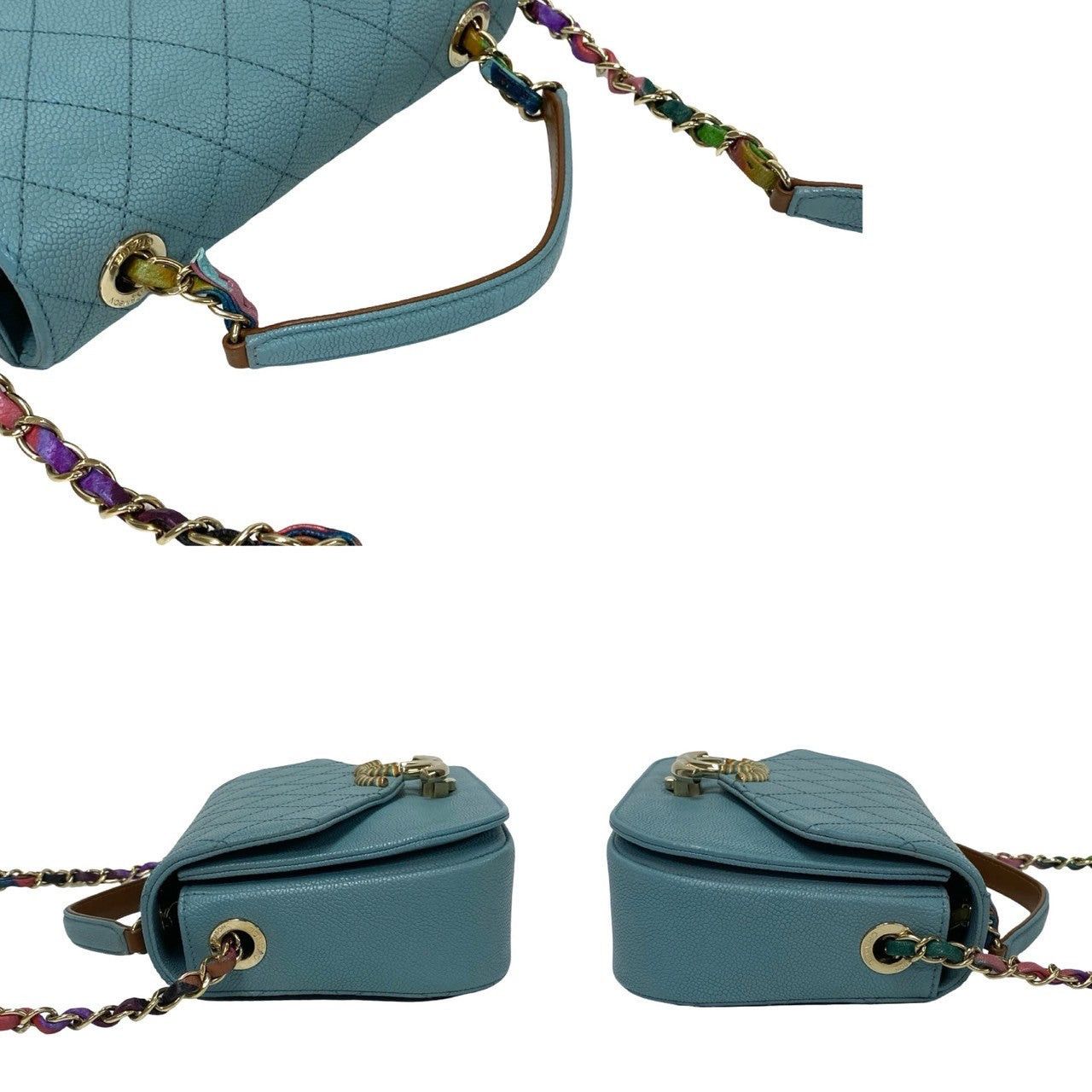 Chanel Chanel Shoulder Bag Blue Caviar Size ONE SIZE - 5 Thumbnail