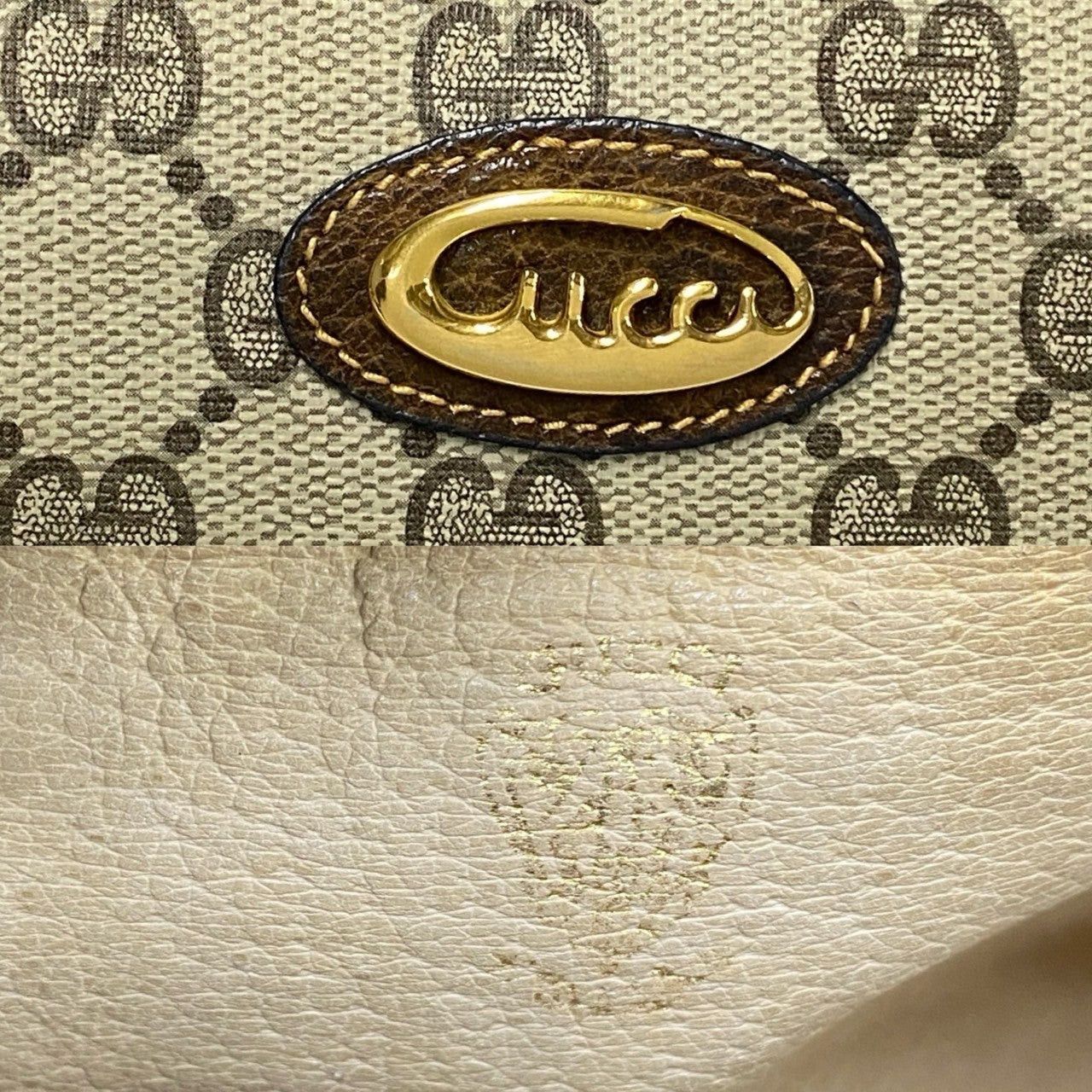 Gucci Gucci Handbag Brown PVC Size ONE SIZE - 3 Thumbnail