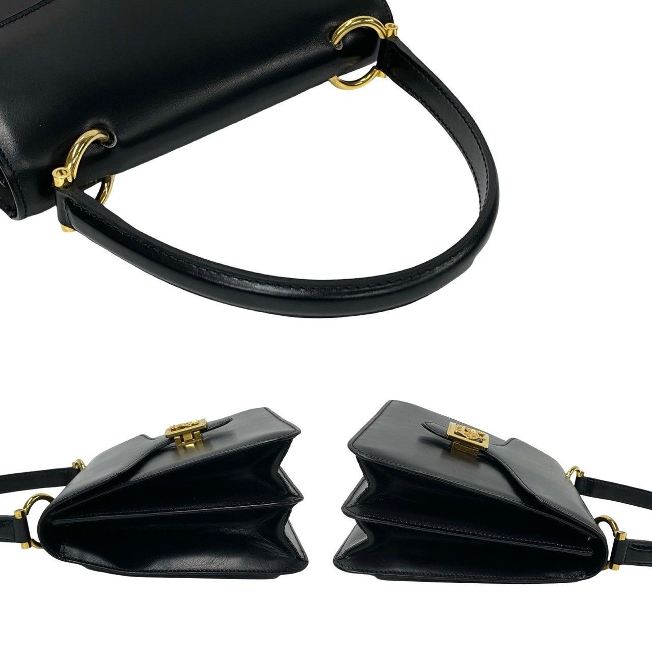 Celine Celine Handbag Black Leather Size ONE SIZE - 5 Thumbnail