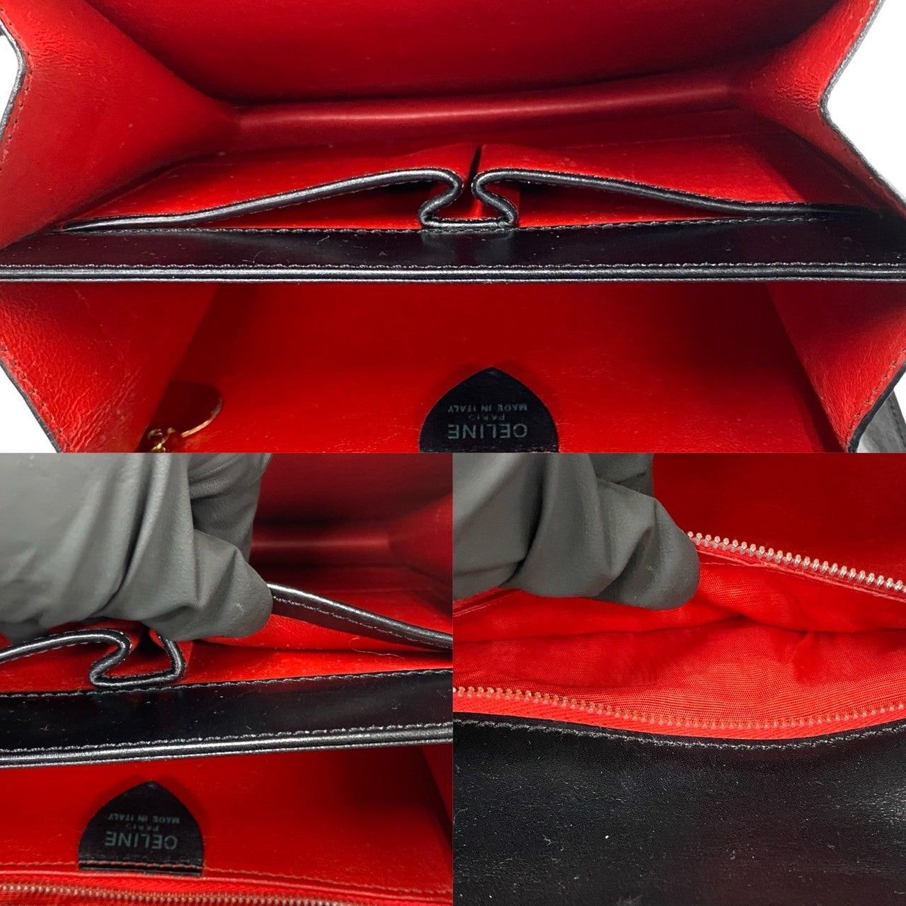 Celine Celine Handbag Black Leather Size ONE SIZE - 9 Thumbnail