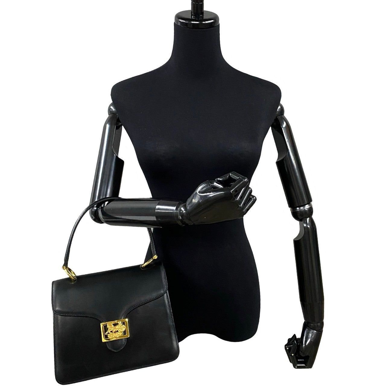 Celine Celine Handbag Black Leather Size ONE SIZE - 2 Thumbnail