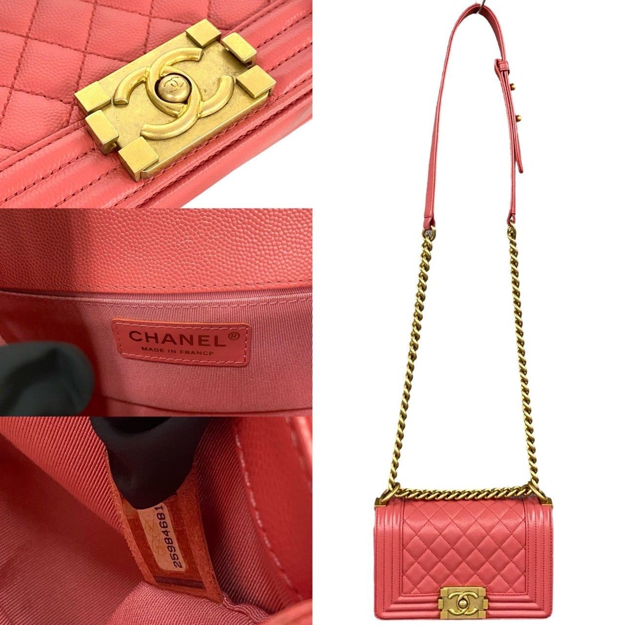 Chanel Chanel Shoulder Bag Pink Caviar Size ONE SIZE - 3 Thumbnail