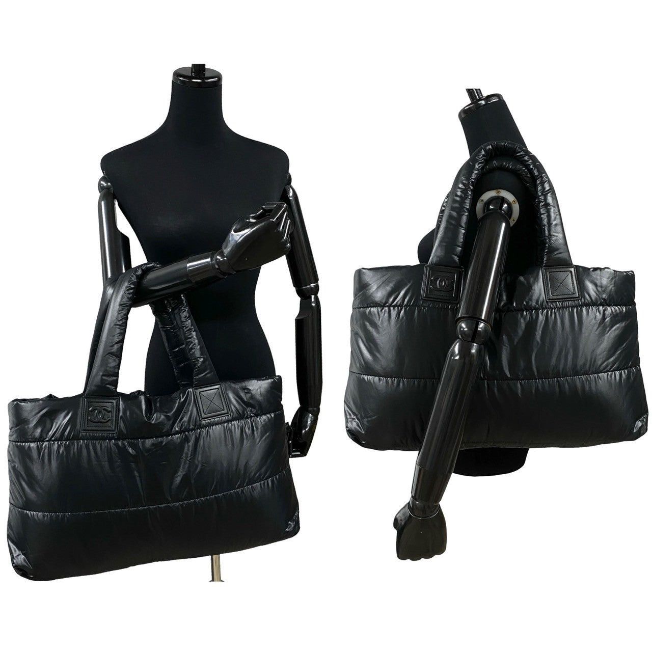 Chanel Chanel Tote Bag Black Nylon Size ONE SIZE - 2 Thumbnail