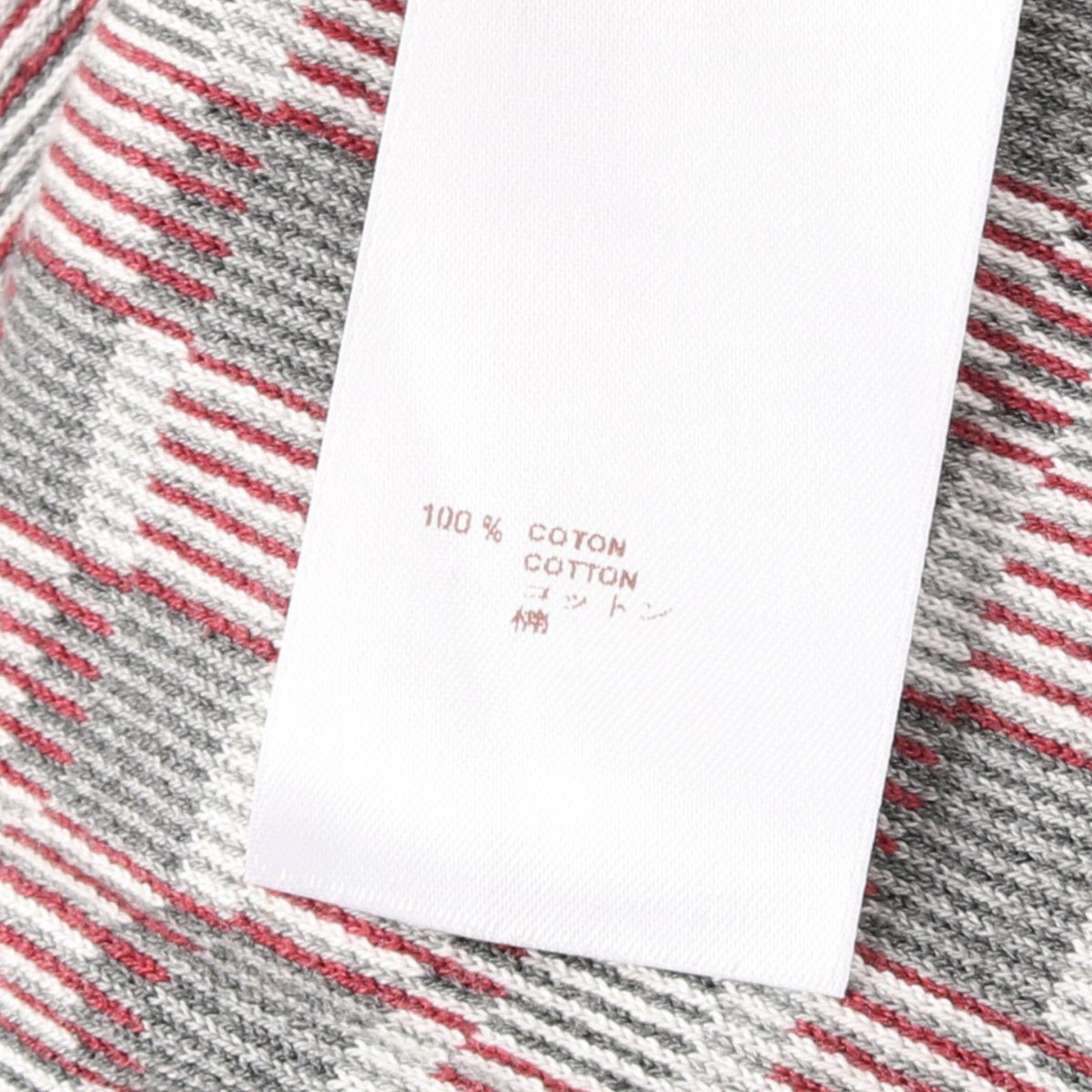 Louis Vuitton Louis Vuitton Damier Zip Up Knit Cotton Gray Bordeaux Size ONE SIZE - 5 Thumbnail