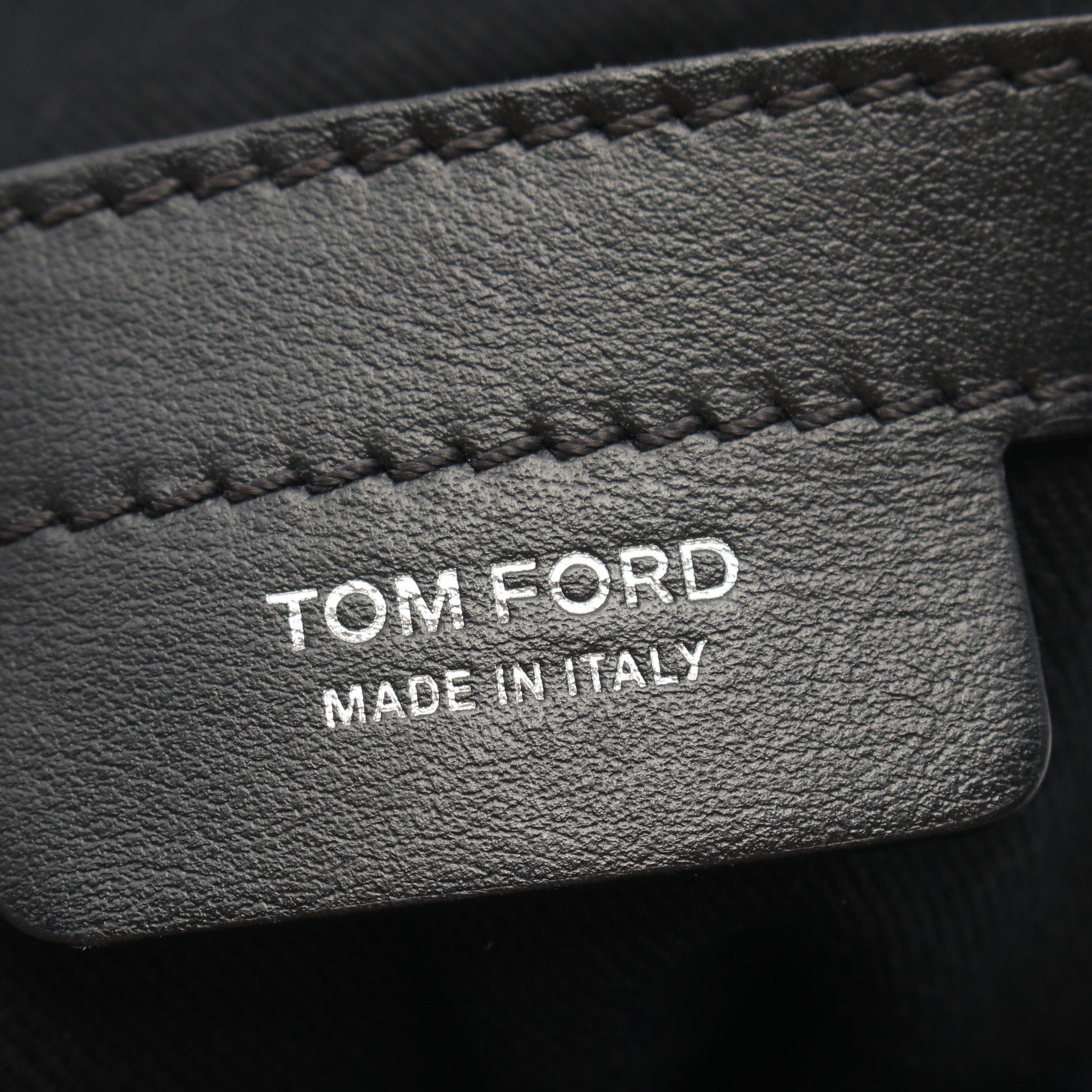 Tom Ford Tom Ford Body Bag Leather Off White Black Size ONE SIZE - 4 Thumbnail