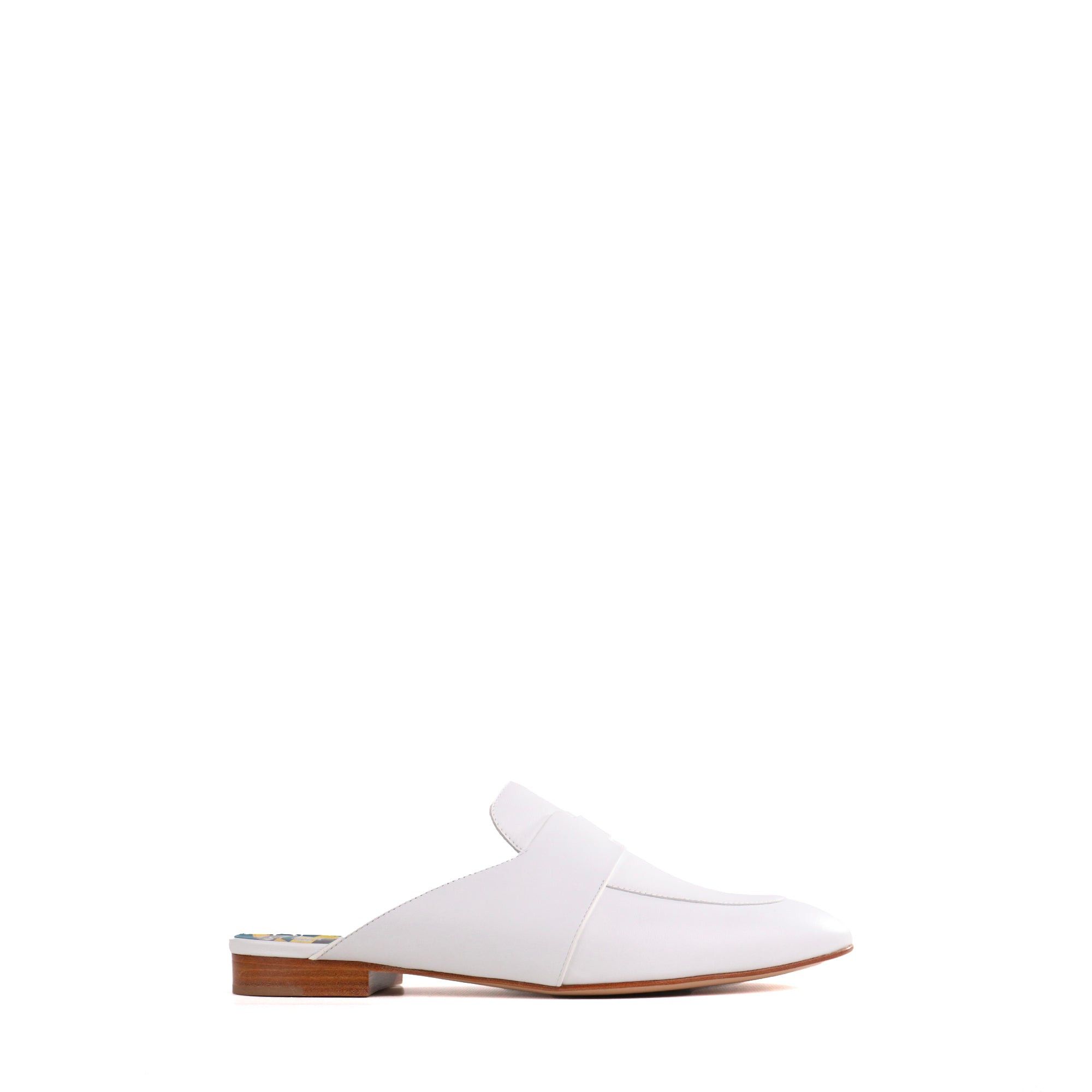 Hermes HERMÈS - Catena Hermès mules in white leather (T41) Size US 6 / IT 36 - 2 Thumbnail
