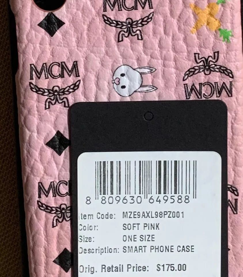 MCM Rabbit Carrot Pink Visetos iPhone XS Max Case Size ONE SIZE - 2 Thumbnail