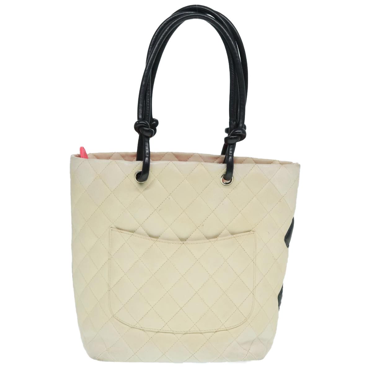 Chanel Cambon Line Beige Leather Tote Bag (Pre-Owned) Size ONE SIZE - 2 Thumbnail
