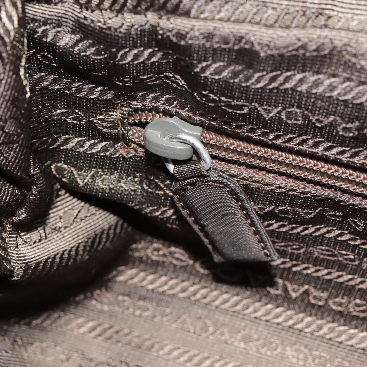 Prada Khaki Synthetic Handbag (Pre-Owned) Size ONE SIZE - 12 Thumbnail