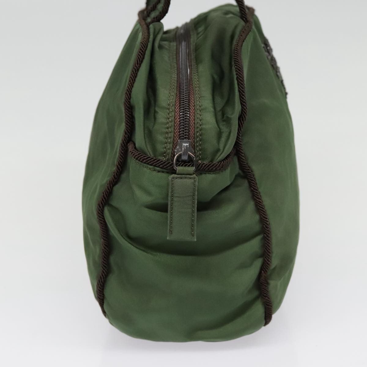 Prada Khaki Synthetic Handbag (Pre-Owned) Size ONE SIZE - 4 Thumbnail