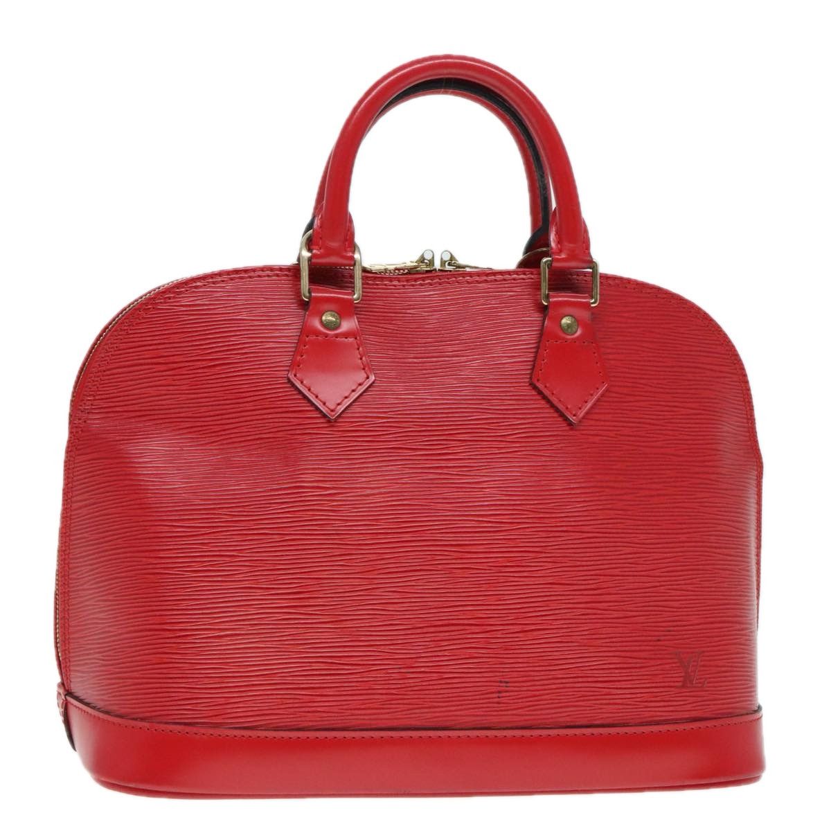 Louis Vuitton Alma Red Leather Handbag (Pre-Owned) Size ONE SIZE - 11 Thumbnail
