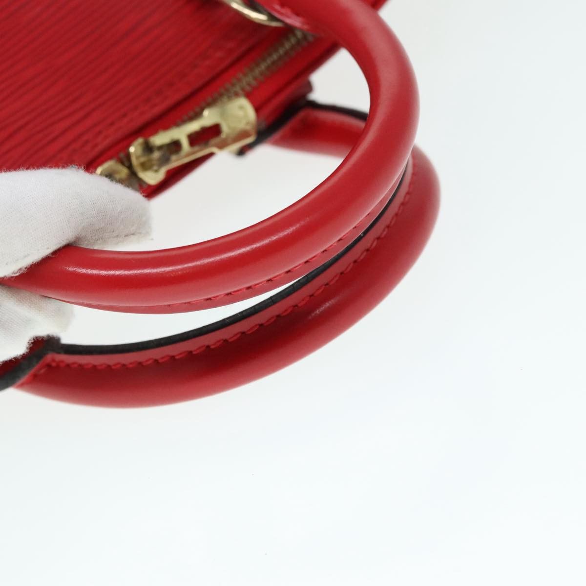 Louis Vuitton Alma Red Leather Handbag (Pre-Owned) Size ONE SIZE - 5 Thumbnail