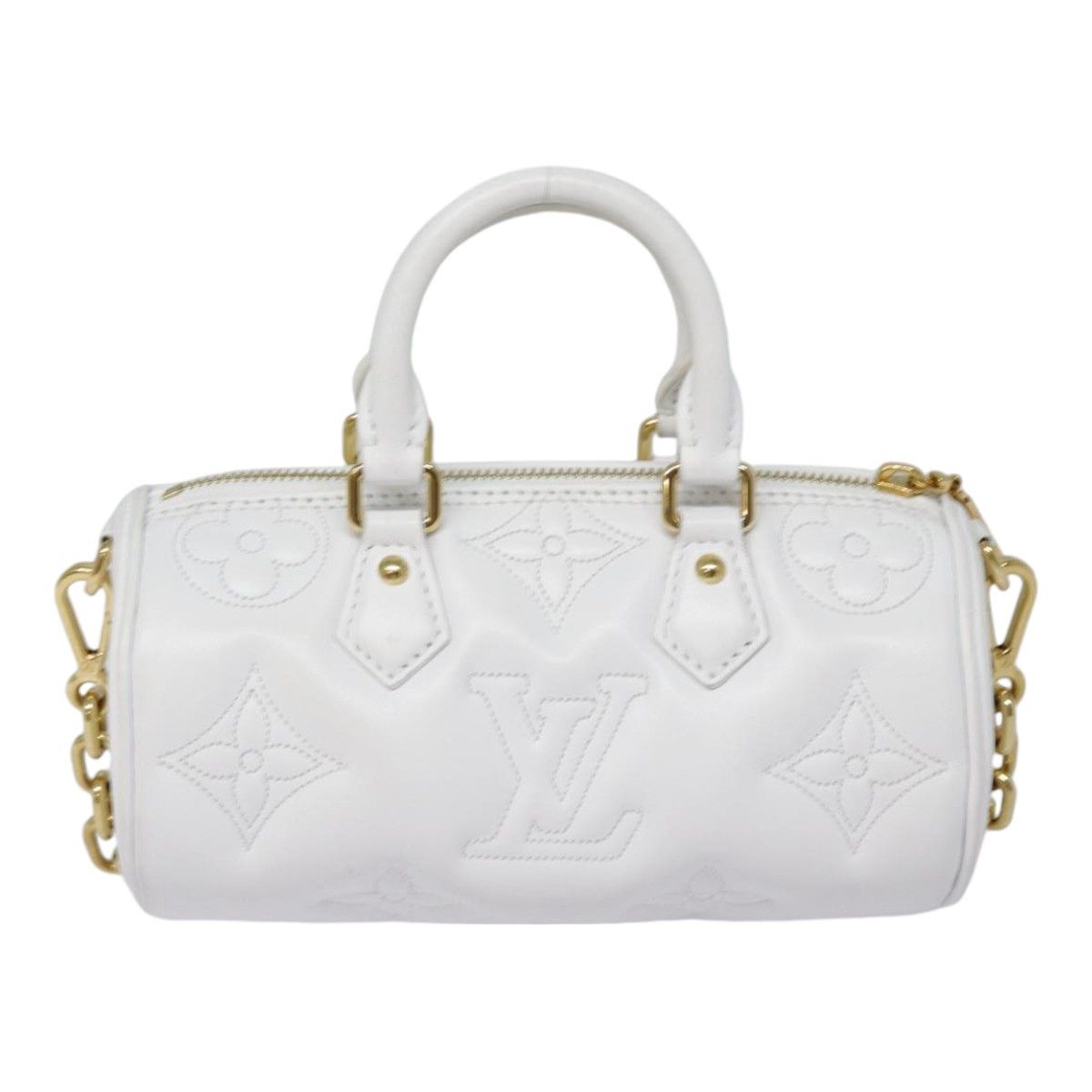Louis Vuitton Papillon White Leather Handbag (Pre-Owned) Size ONE SIZE - 2 Thumbnail