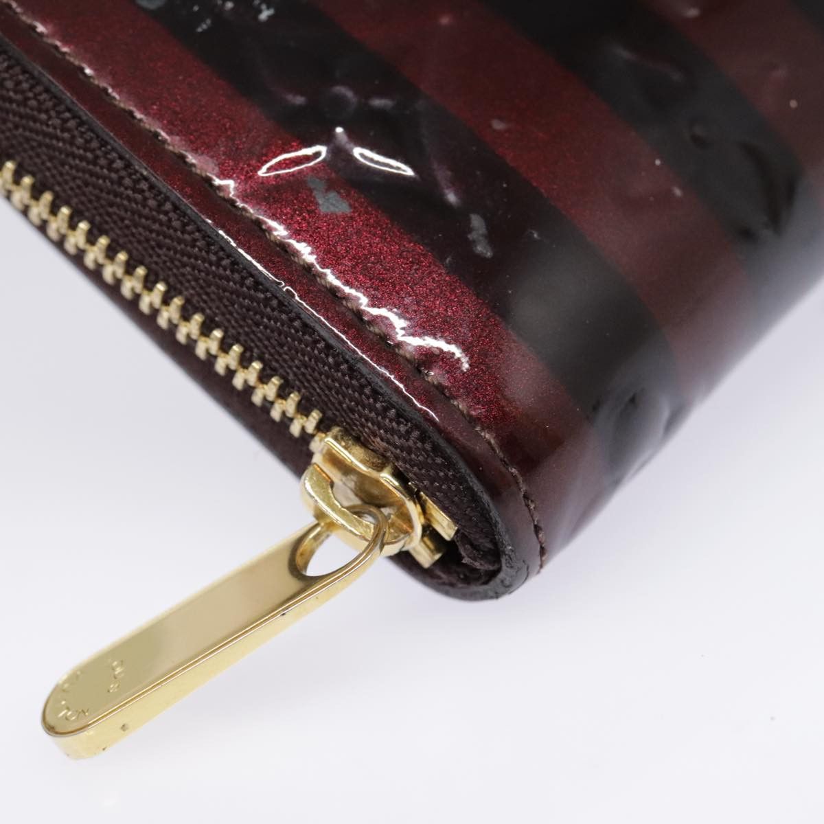 Louis Vuitton Zippy Coin Purse Burgundy Patent Leather Wallet Size ONE SIZE - 5 Thumbnail