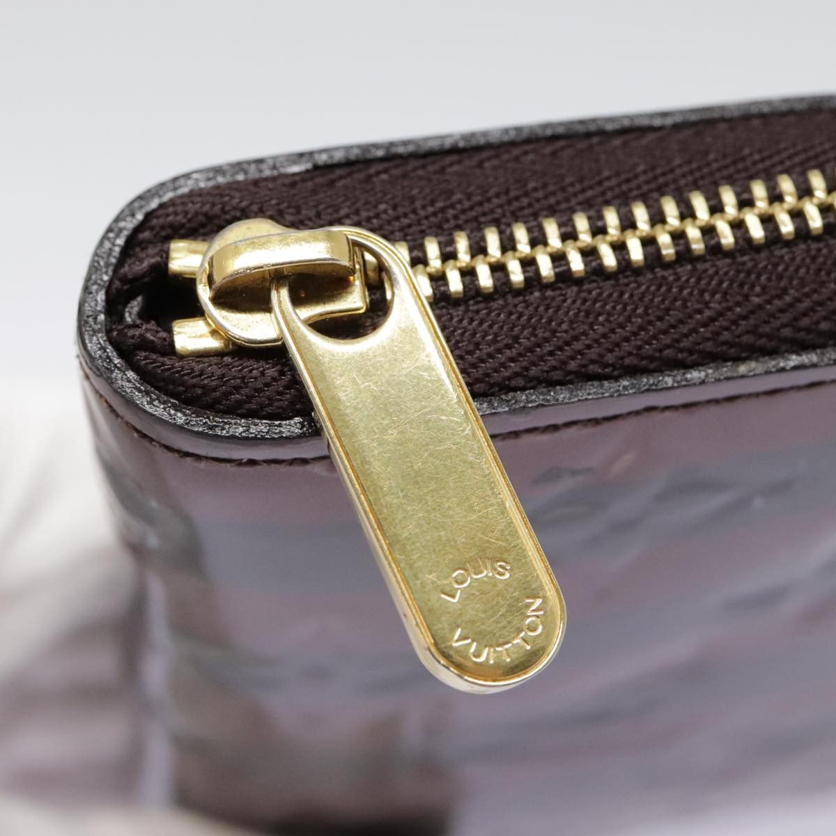 Louis Vuitton Zippy Coin Purse Burgundy Patent Leather Wallet Size ONE SIZE - 9 Thumbnail