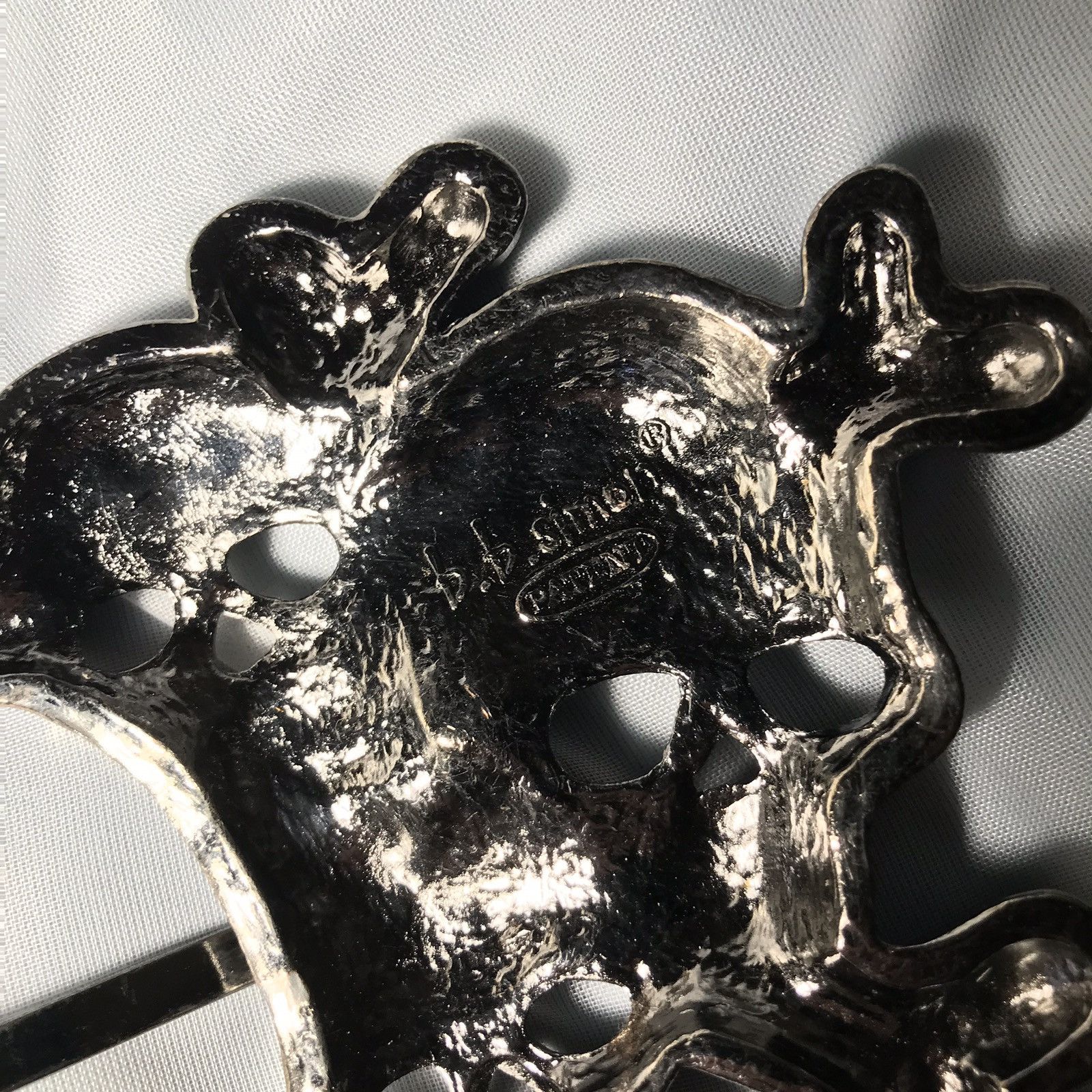 B.B. Simon Sapphire Skull Belt Size 32 - 4 Thumbnail