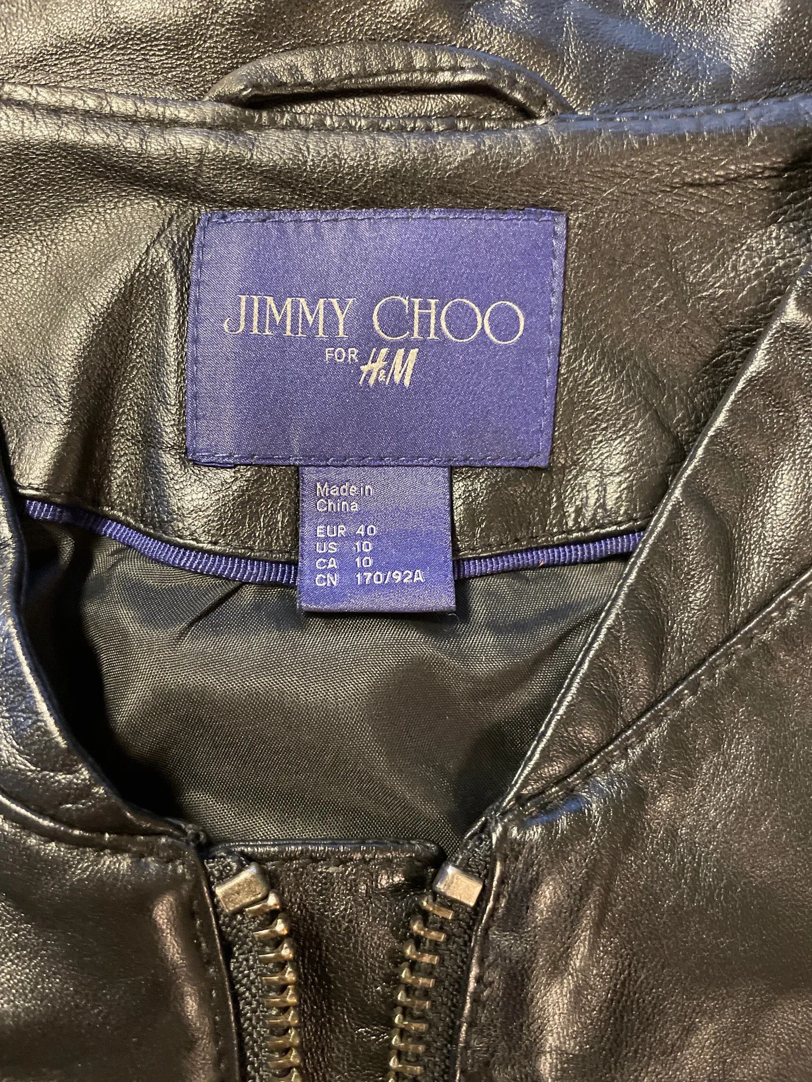 Jimmy Choo Jimmy Choo Jimmy Choo for H&M Leather Jacket Size M / US 6-8 / IT 42-44 - 2 Thumbnail