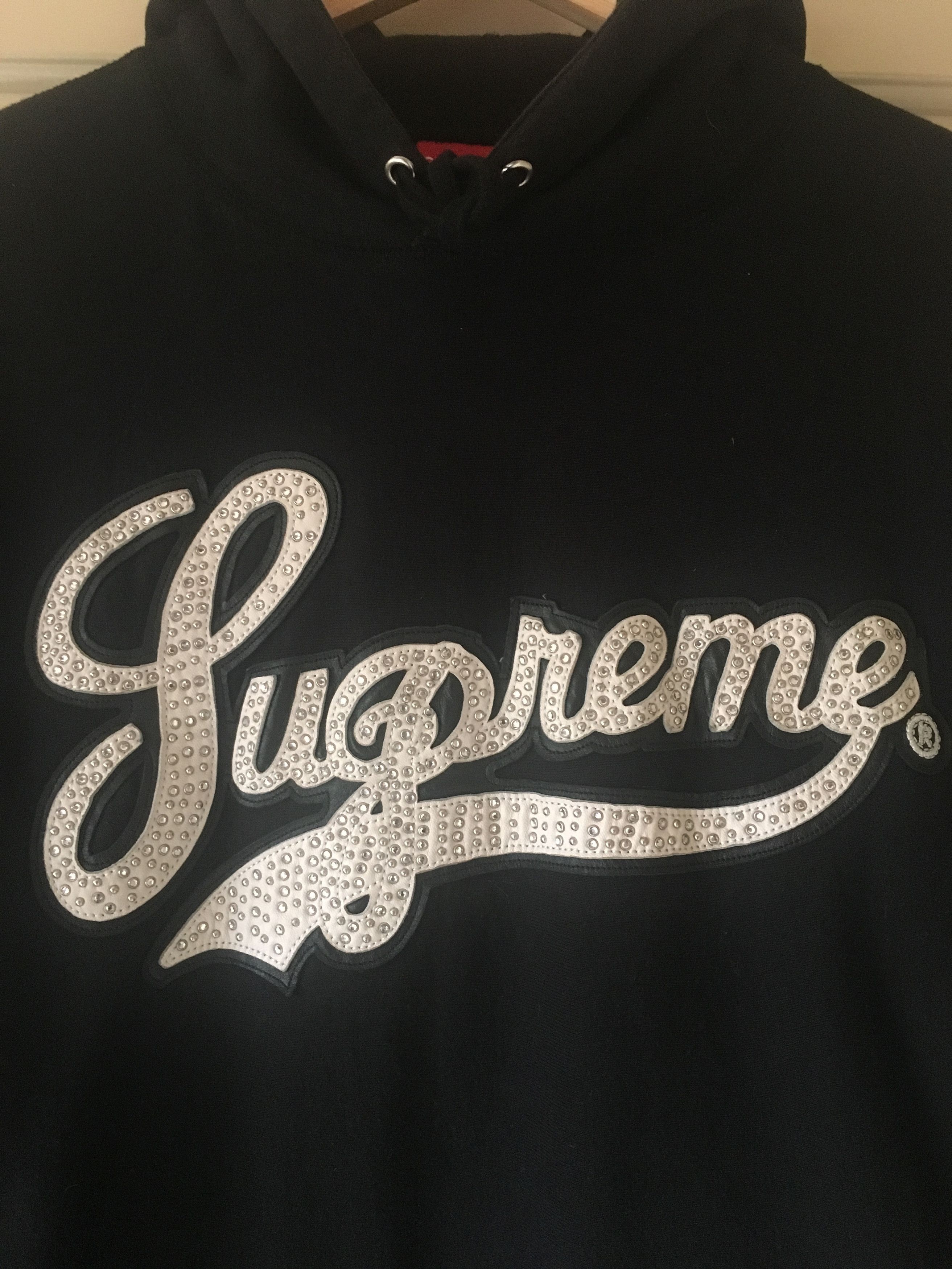 Supreme Diamond studded hoodie Grailed
