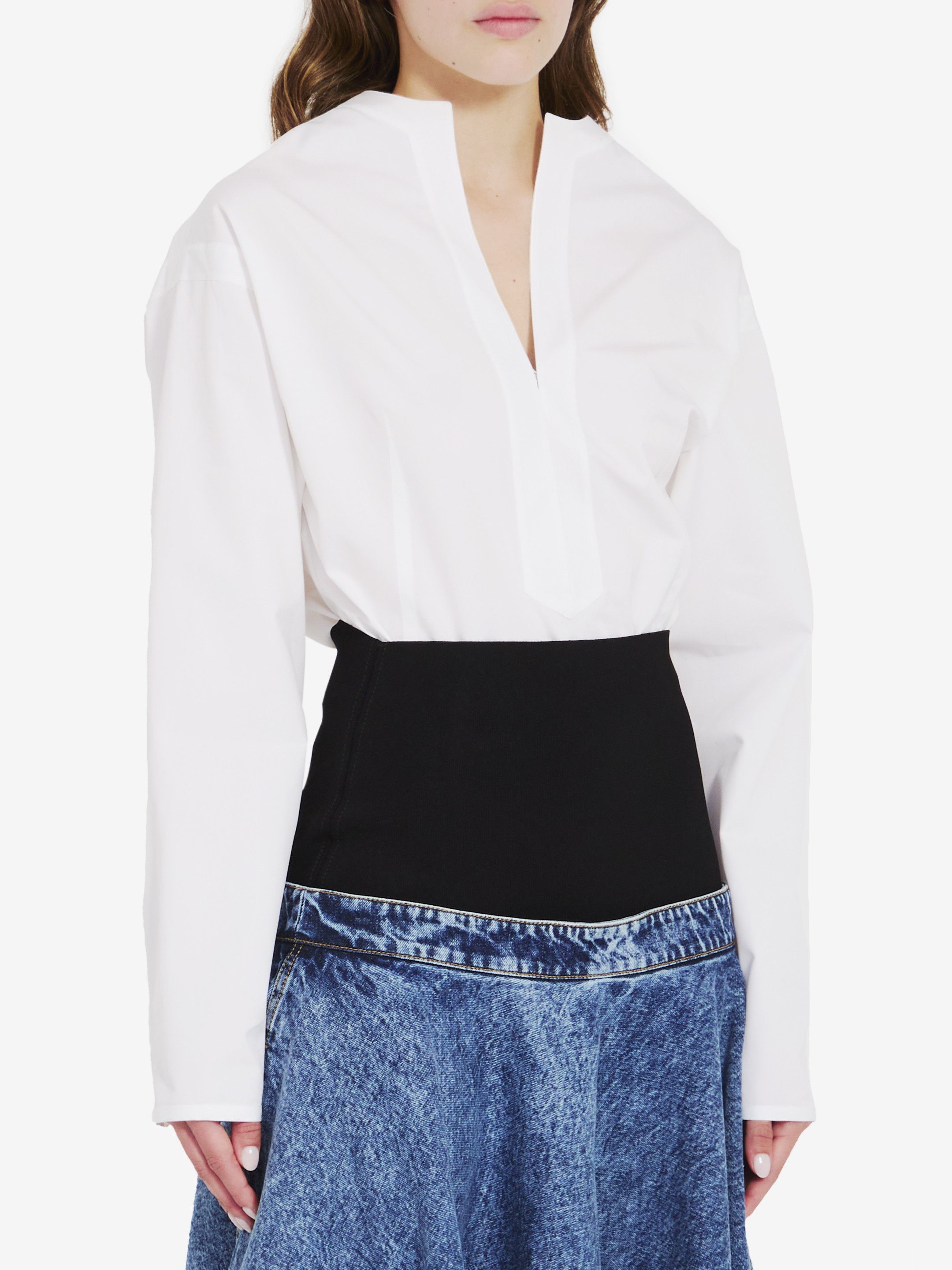 Alaia Body shirt in cotton Size 27" / US 4 / IT 40 - 4 Thumbnail
