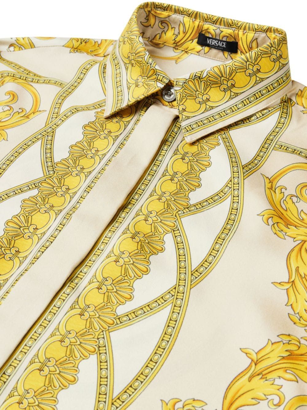 Versace BAROCCO PRINT SILK SHIRT Size S / US 4 / IT 40 - 3 Thumbnail