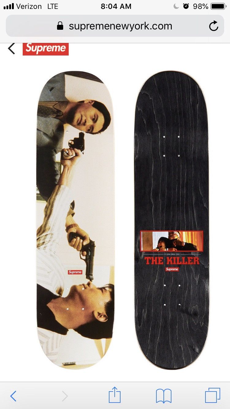 Supreme The Killer Skateboard Deck Multicolor FW18 US