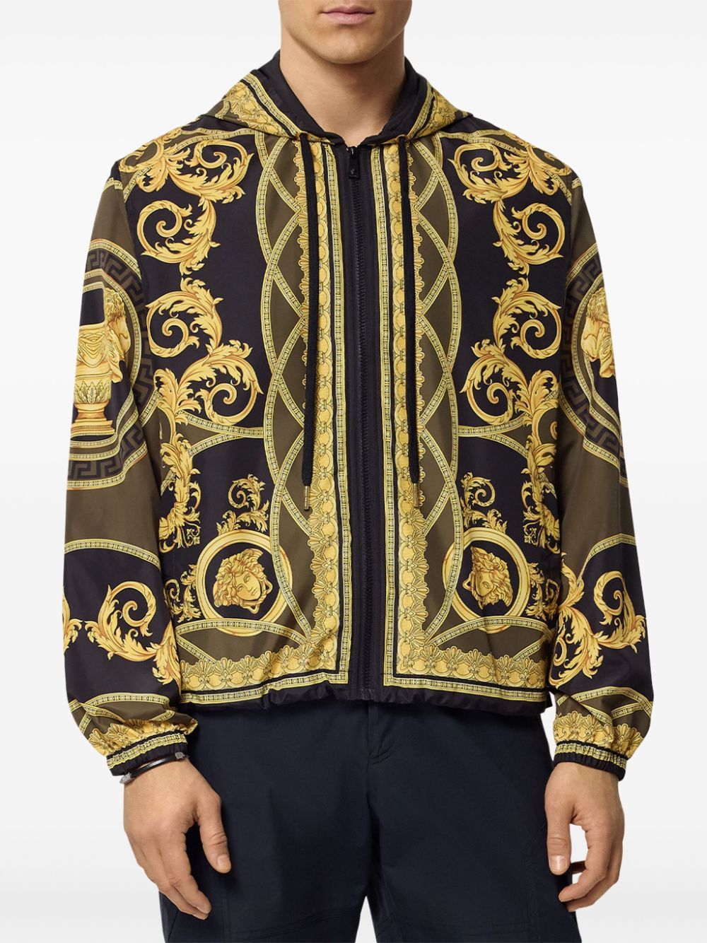 Versace BAROCCO PRINT TECHNICAL FABRIC BLOUSON Size US S / EU 44-46 / 1 - 4 Thumbnail