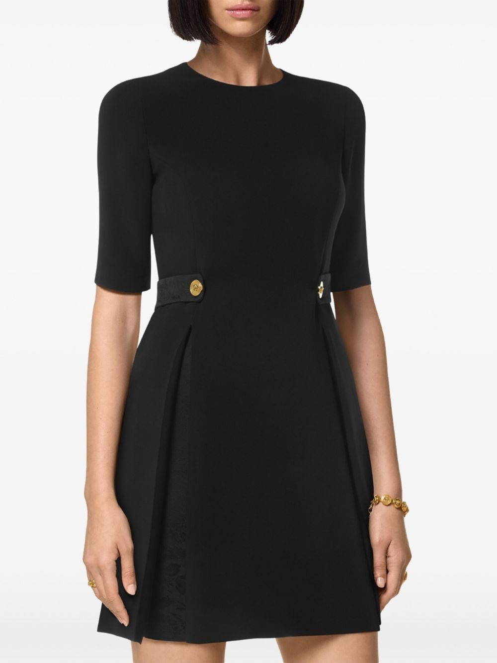 Versace MEDUSA '95 STRETCH CADY SHORT DRESS Size S / US 4 / IT 40 - 4 Thumbnail