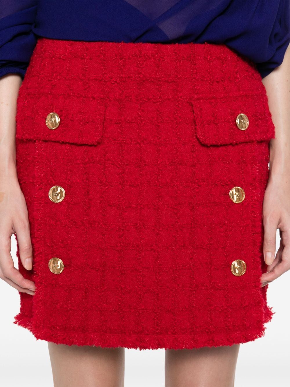 Versace WOOL TWEED SKIRT Size 27" / US 4 / IT 40 - 5 Thumbnail
