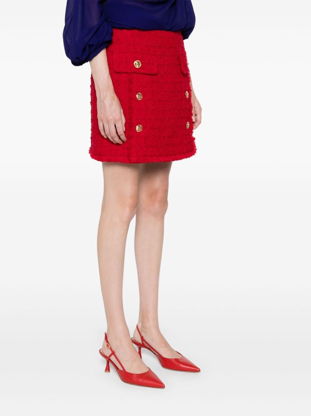 Versace WOOL TWEED SKIRT Size 27" / US 4 / IT 40 - 2 Thumbnail