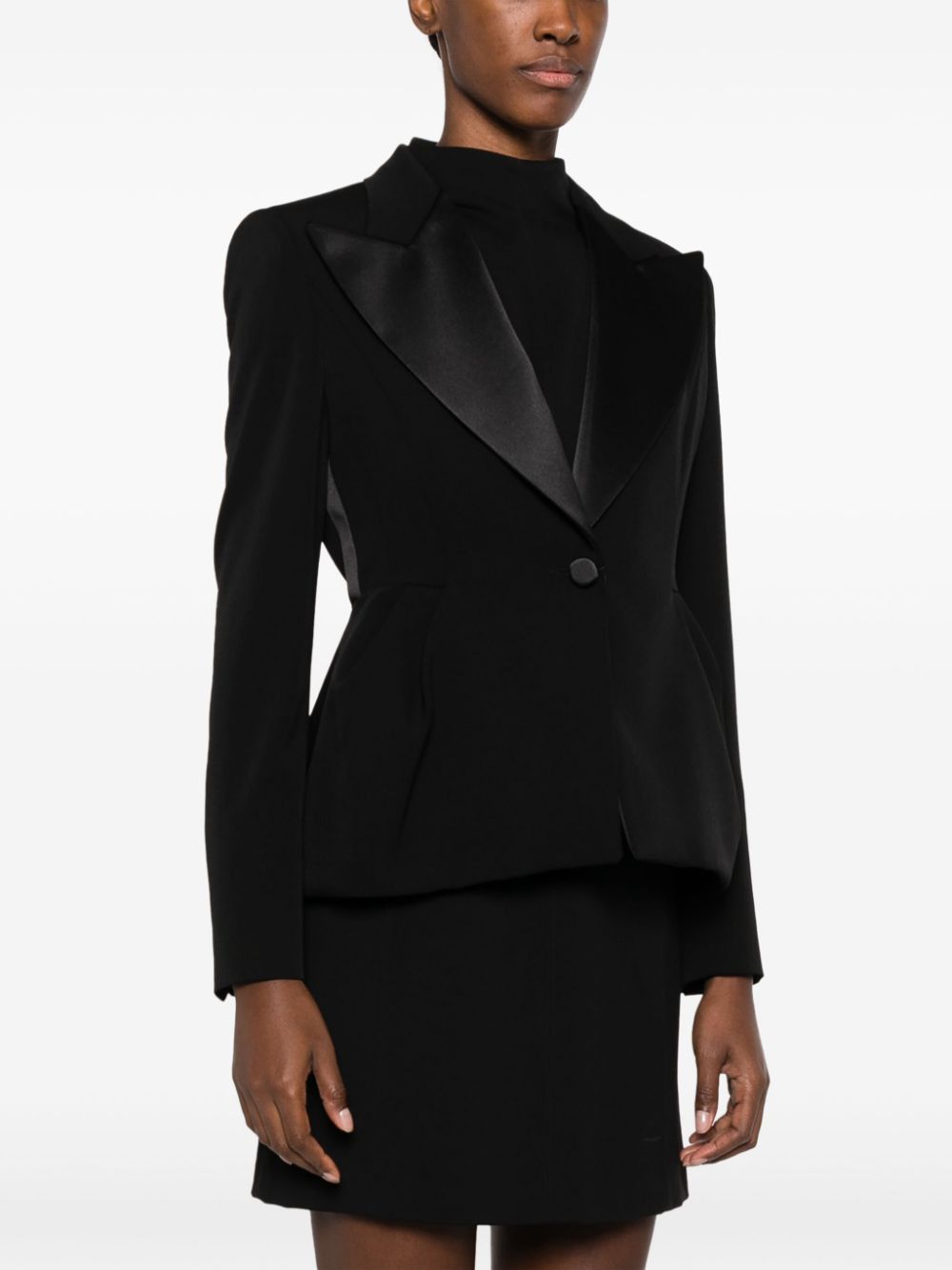 Max Mara WOOL SINGLE-BREASTED BLAZER JACKET Size S / US 4 / IT 40 - 2 Thumbnail