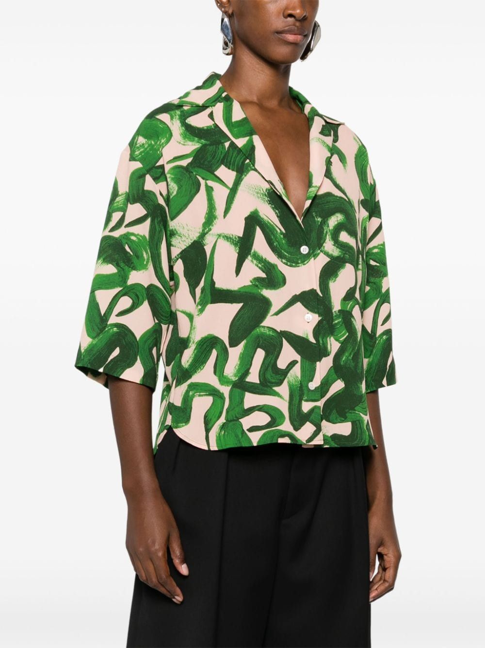 Dries Van Noten PRINTED SHIRT Size S / US 4 / IT 40 - 3 Thumbnail
