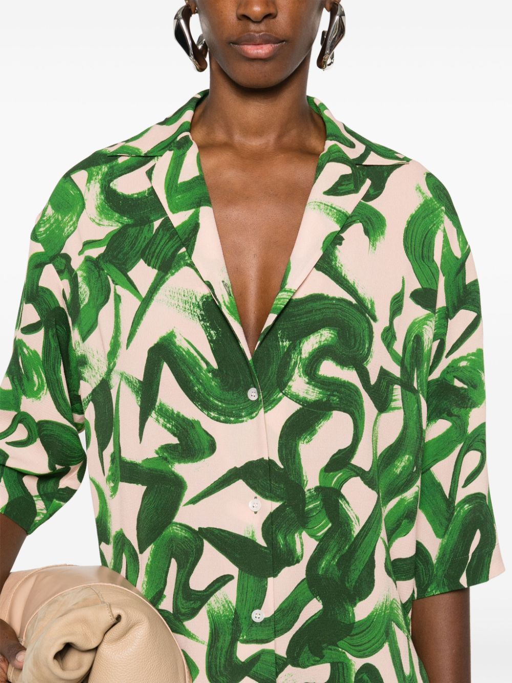 Dries Van Noten PRINTED SHIRT Size S / US 4 / IT 40 - 2 Thumbnail
