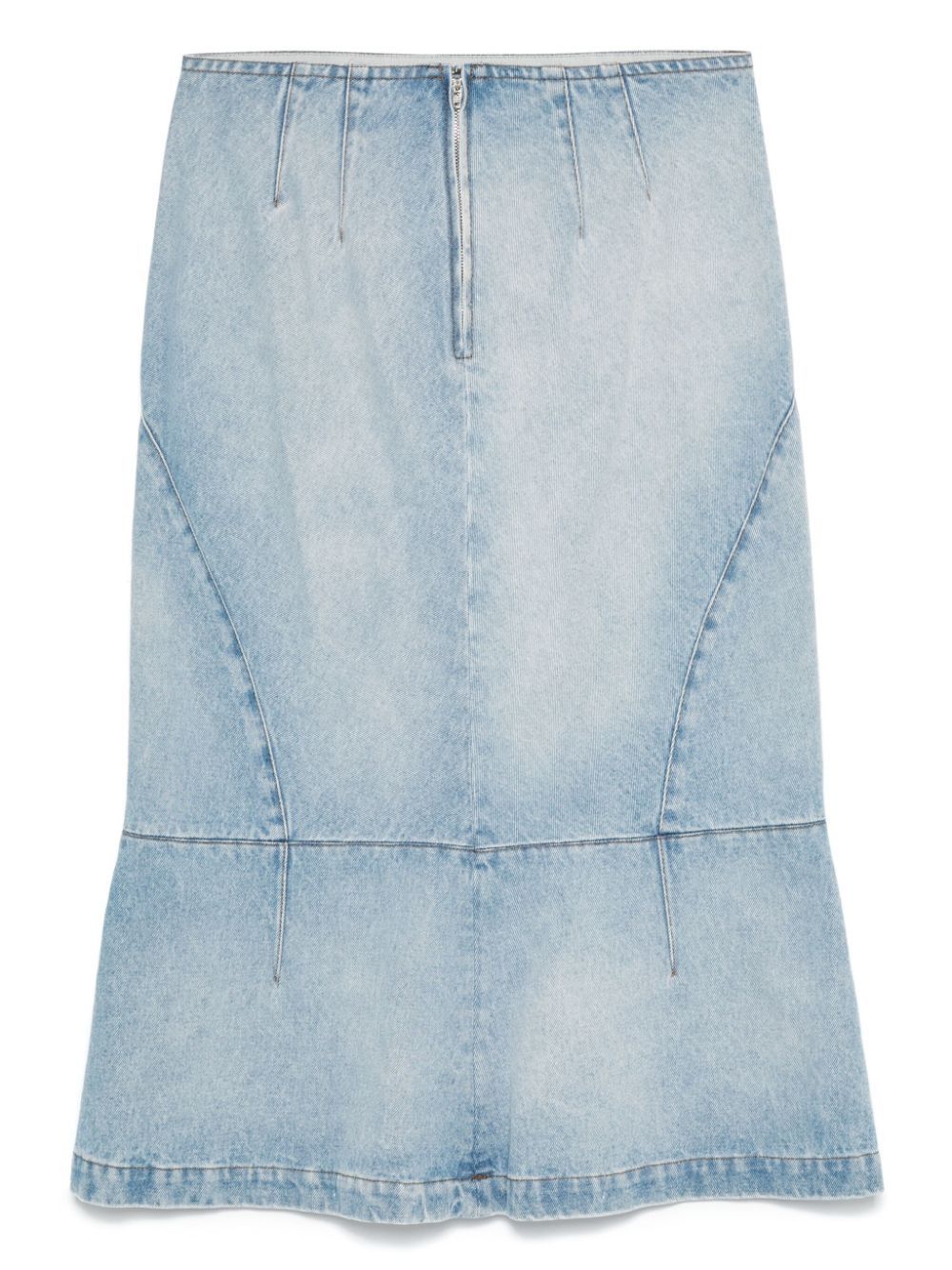 Dries Van Noten DENIM MIDI SKIRT Size 27" / US 4 / IT 40 - 2 Thumbnail