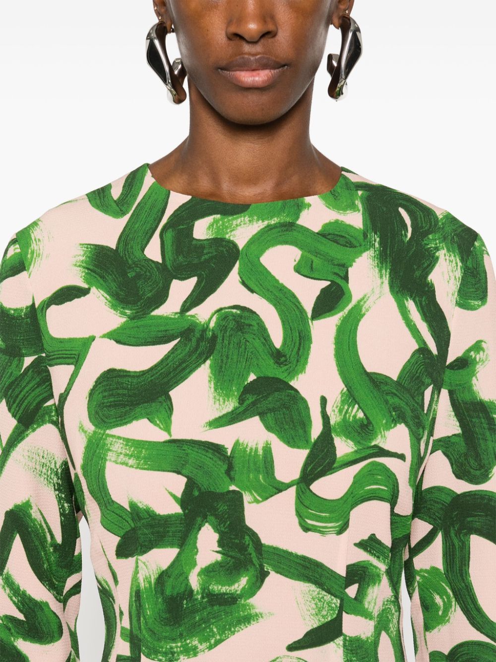 Dries Van Noten PRINTED MIDI DRESS Size S / US 4 / IT 40 - 5 Thumbnail