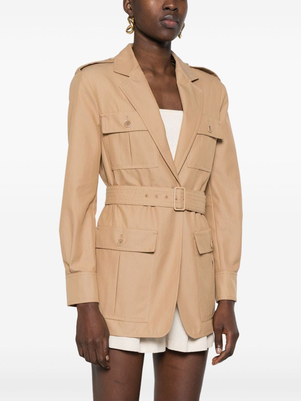 Max Mara COTTON TRENCH COAT Size S / US 4 / IT 40 - 5 Thumbnail