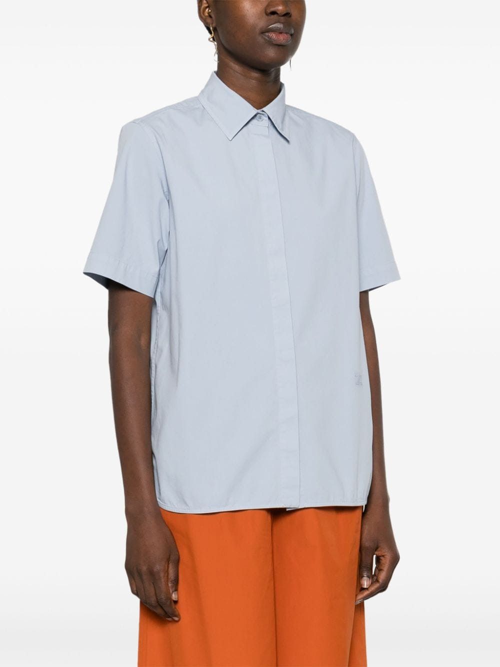 Max Mara COTTON SHIRT Size S / US 4 / IT 40 - 4 Thumbnail