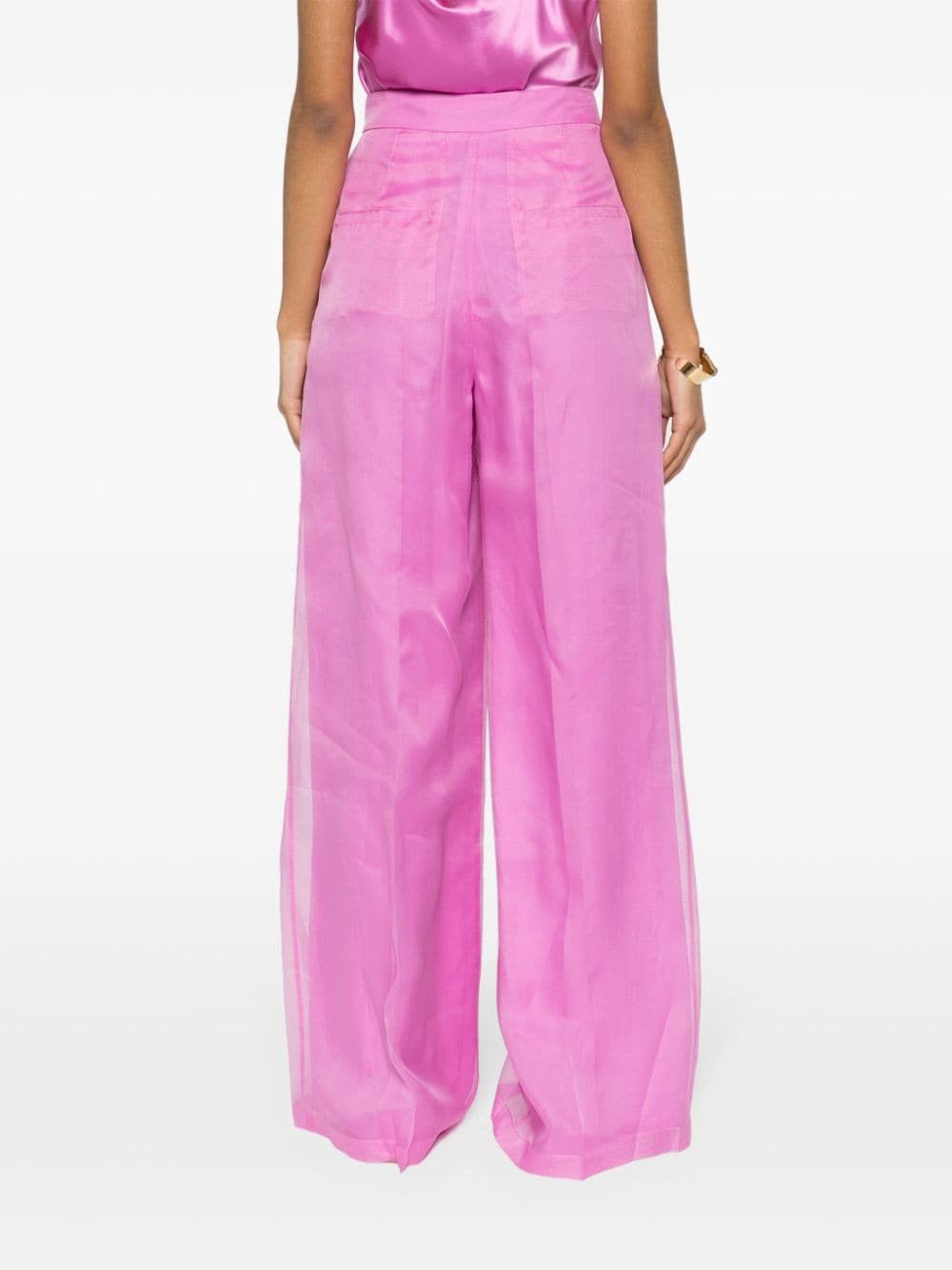 Max Mara WIDE-LEG SILK TROUSERS Size 27" / US 4 / IT 40 - 3 Thumbnail
