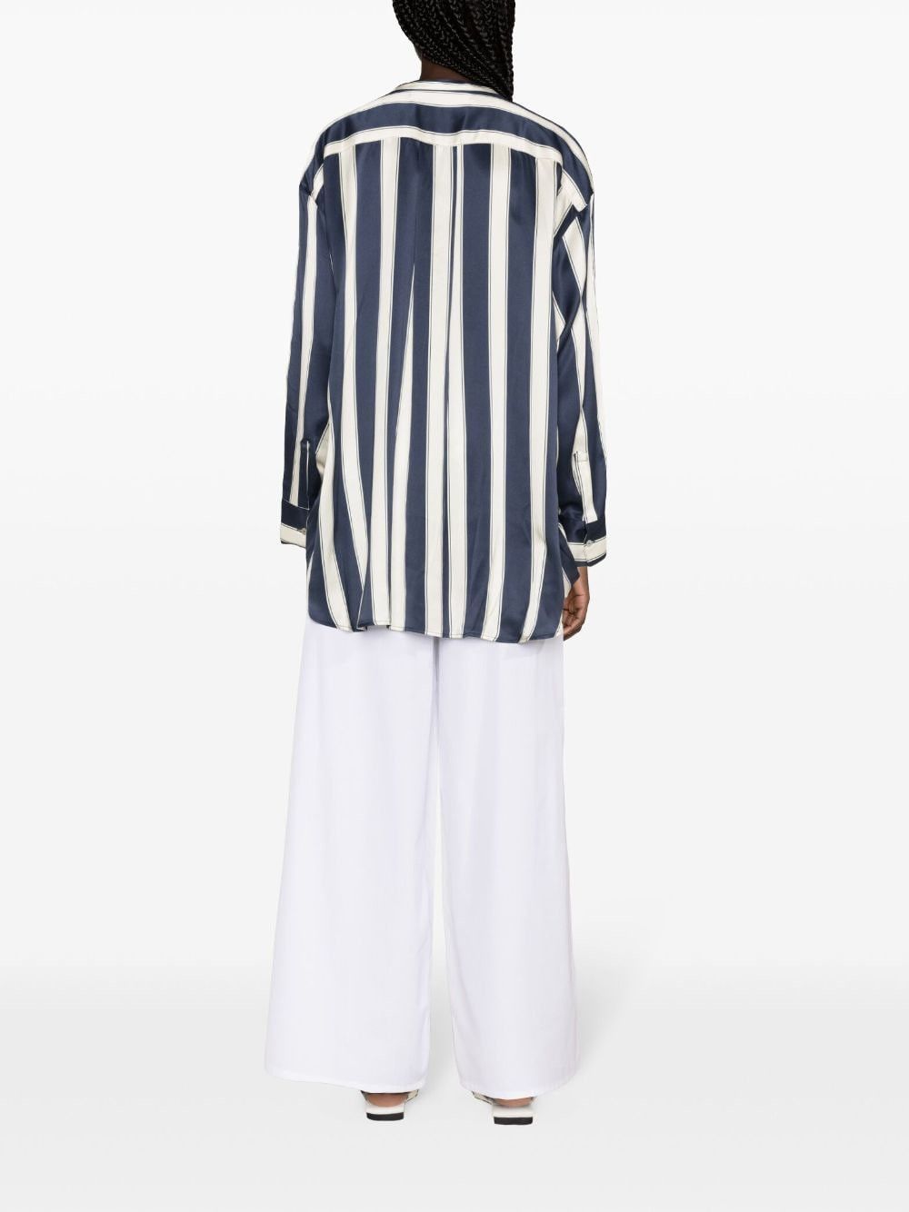 Max Mara WIDE-LEG COTTON TROUSERS Size 27" / US 4 / IT 40 - 2 Thumbnail