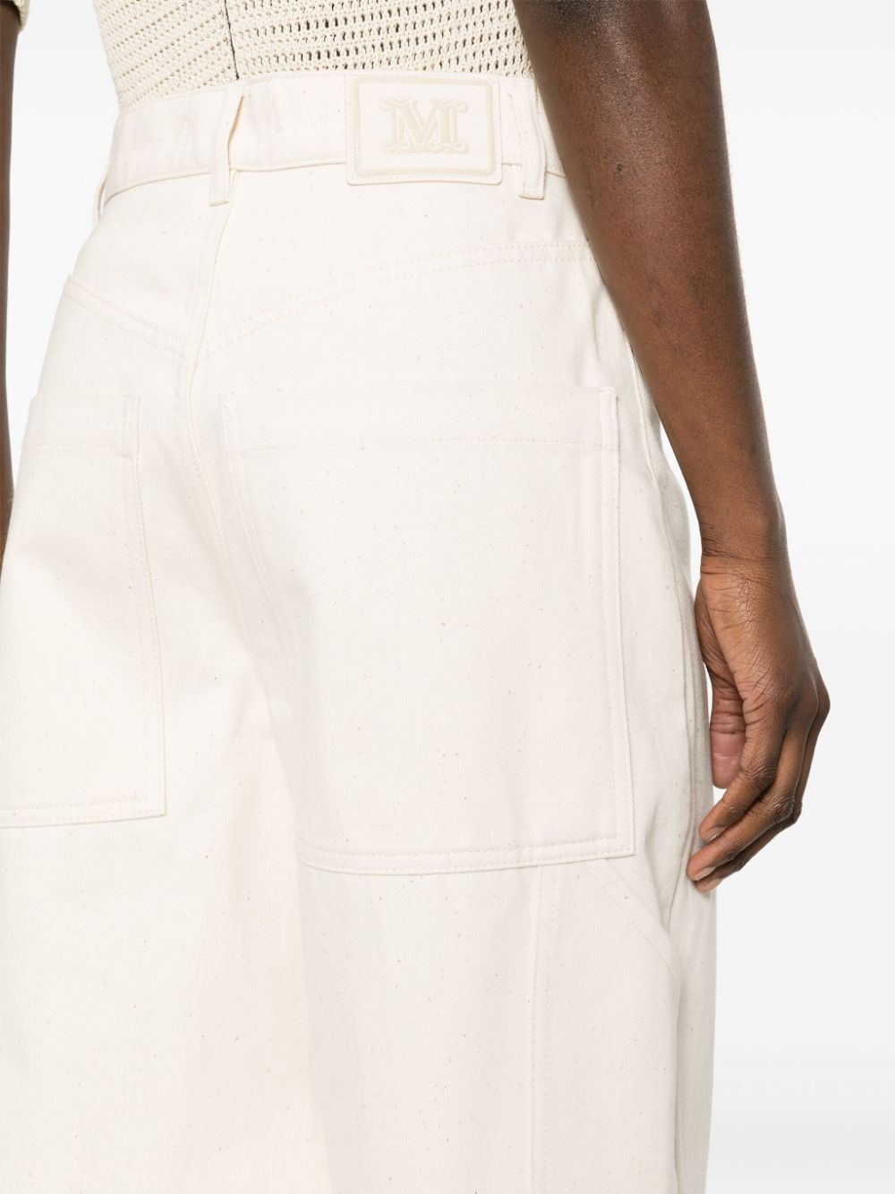 Max Mara WIDE-LEG COTTON TROUSERS Size 27" / US 4 / IT 40 - 3 Thumbnail