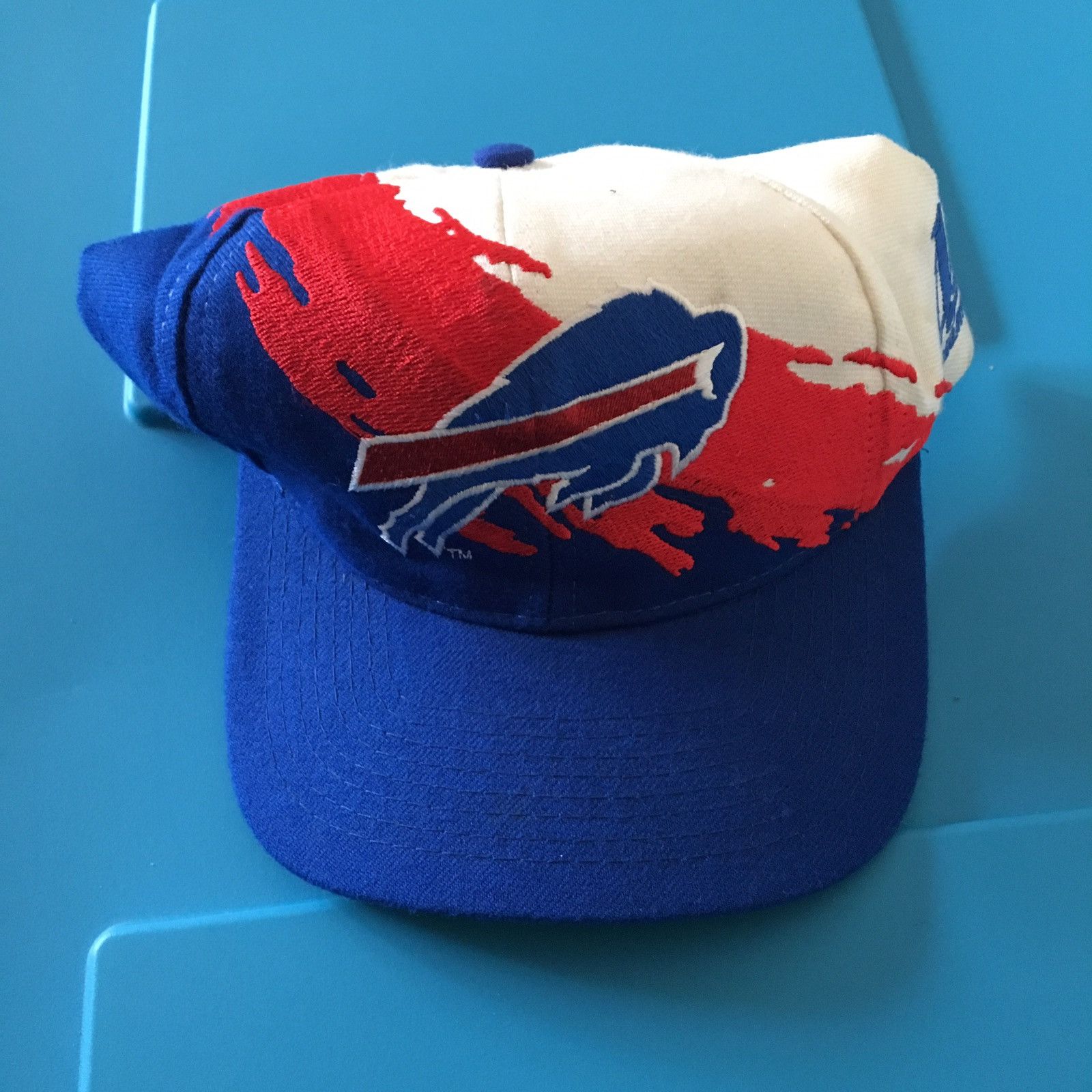 Vintage Buffalo Bills Logo Athletic Splash Snapback Hat