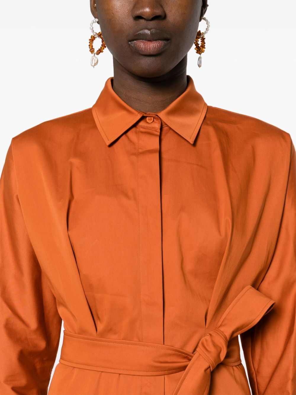 Max Mara COTTON MIDI SHIRTDRESS Size S / US 4 / IT 40 - 2 Thumbnail