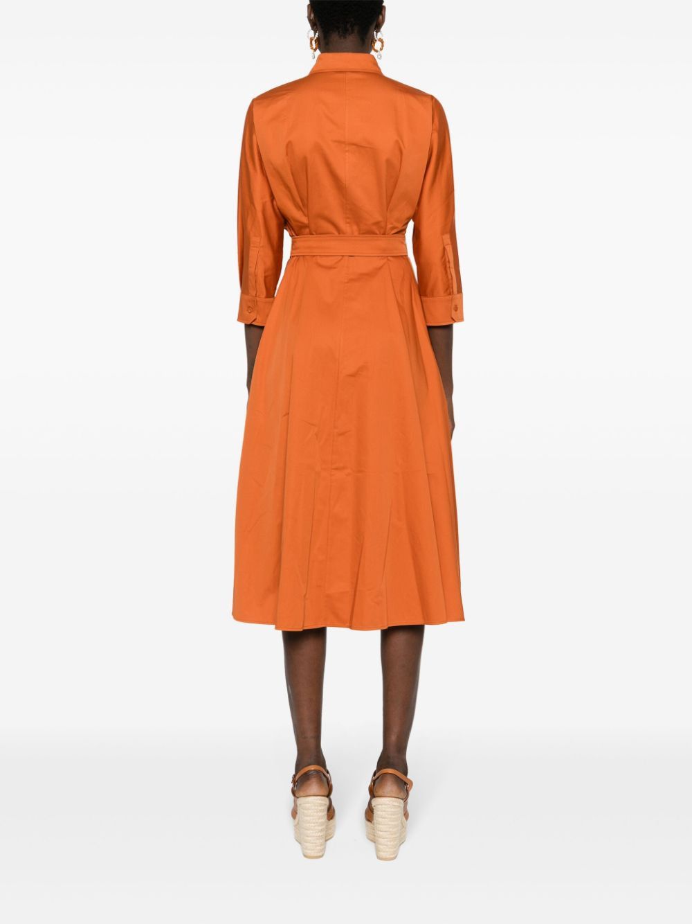 Max Mara COTTON MIDI SHIRTDRESS Size S / US 4 / IT 40 - 3 Thumbnail