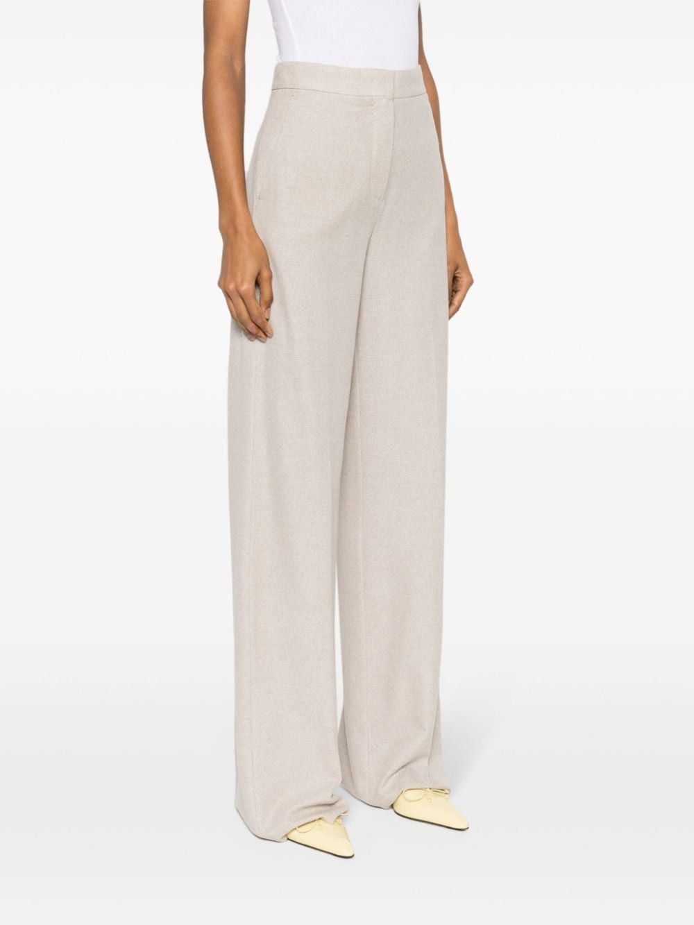 Max Mara COTTON WIDE-LEG TROUSERS Size 27" / US 4 / IT 40 - 2 Thumbnail