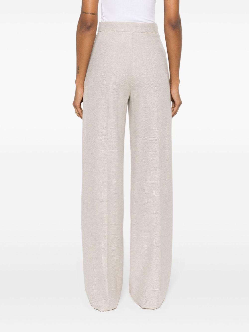 Max Mara COTTON WIDE-LEG TROUSERS Size 27" / US 4 / IT 40 - 4 Thumbnail