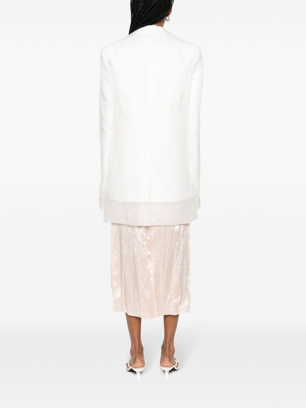 Sportmax SILK SINGLE-BREASTED JACKET Size S / US 4 / IT 40 - 3 Thumbnail