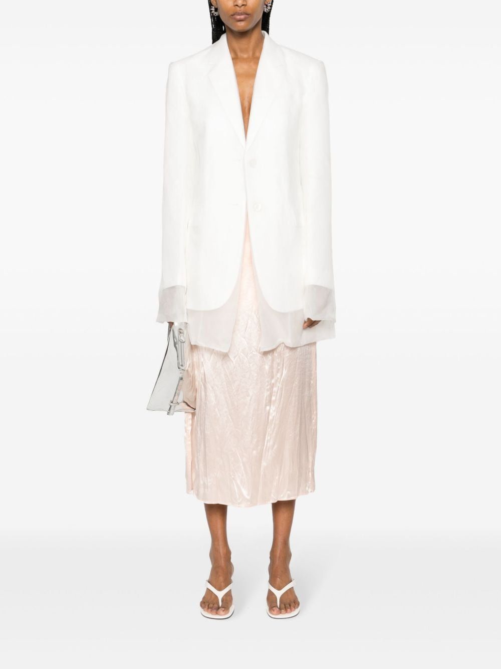Sportmax SILK SINGLE-BREASTED JACKET Size S / US 4 / IT 40 - 5 Thumbnail